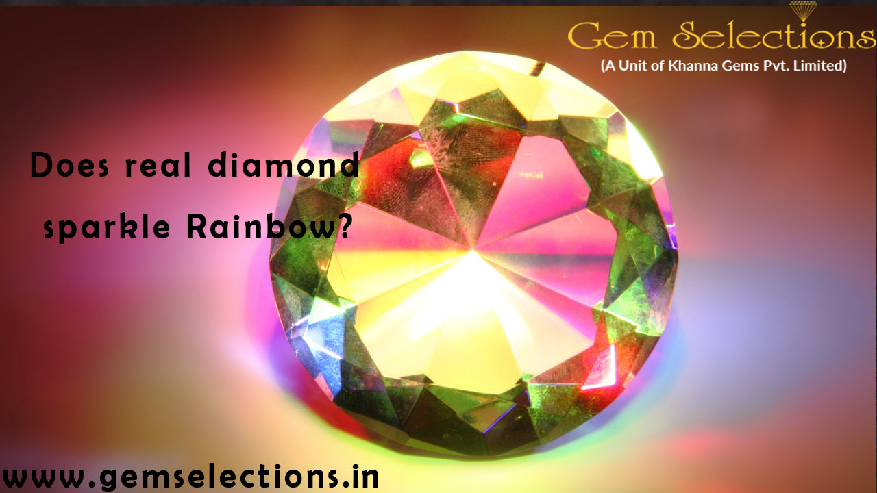 Does Real Diamond Sparkle Rainbow?