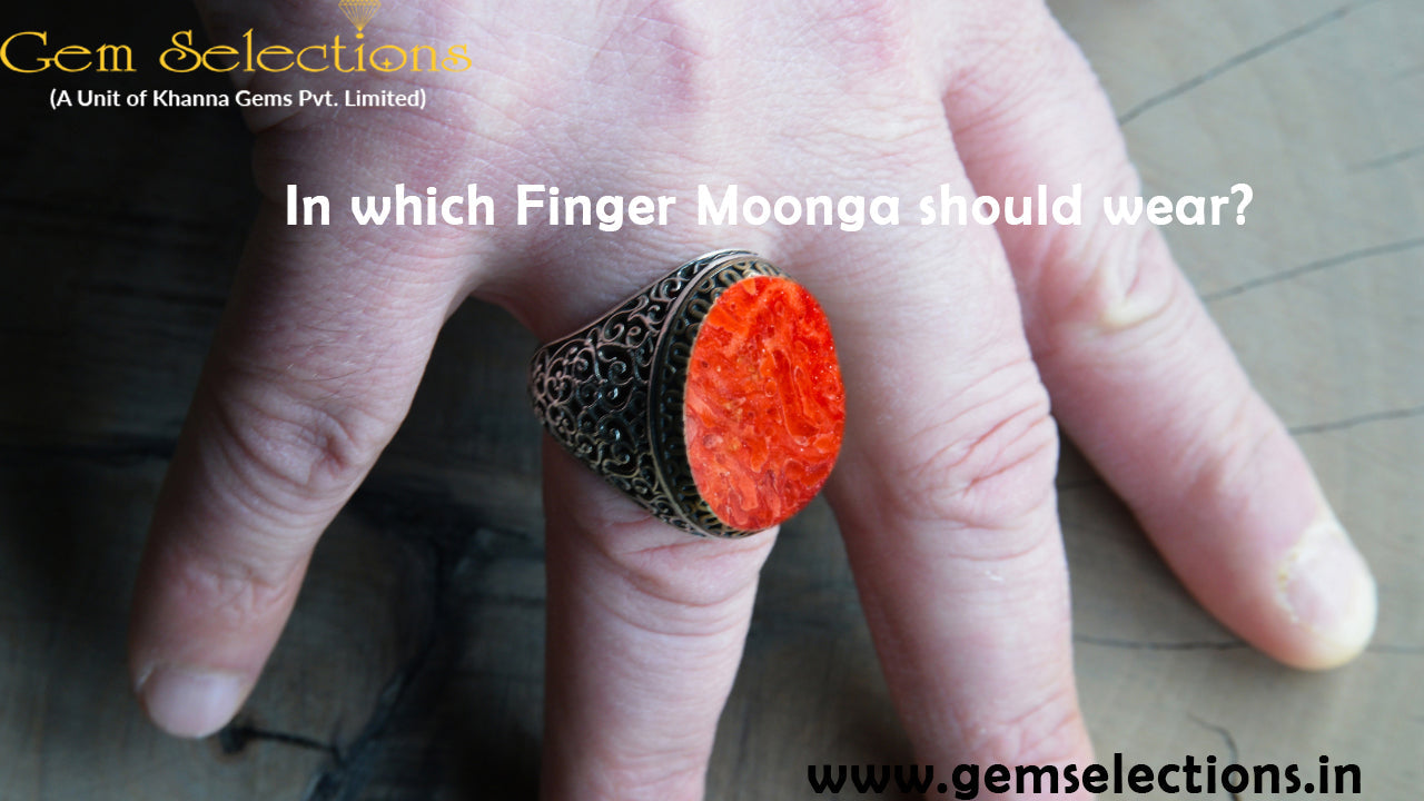 In which finger Moonga should wear?