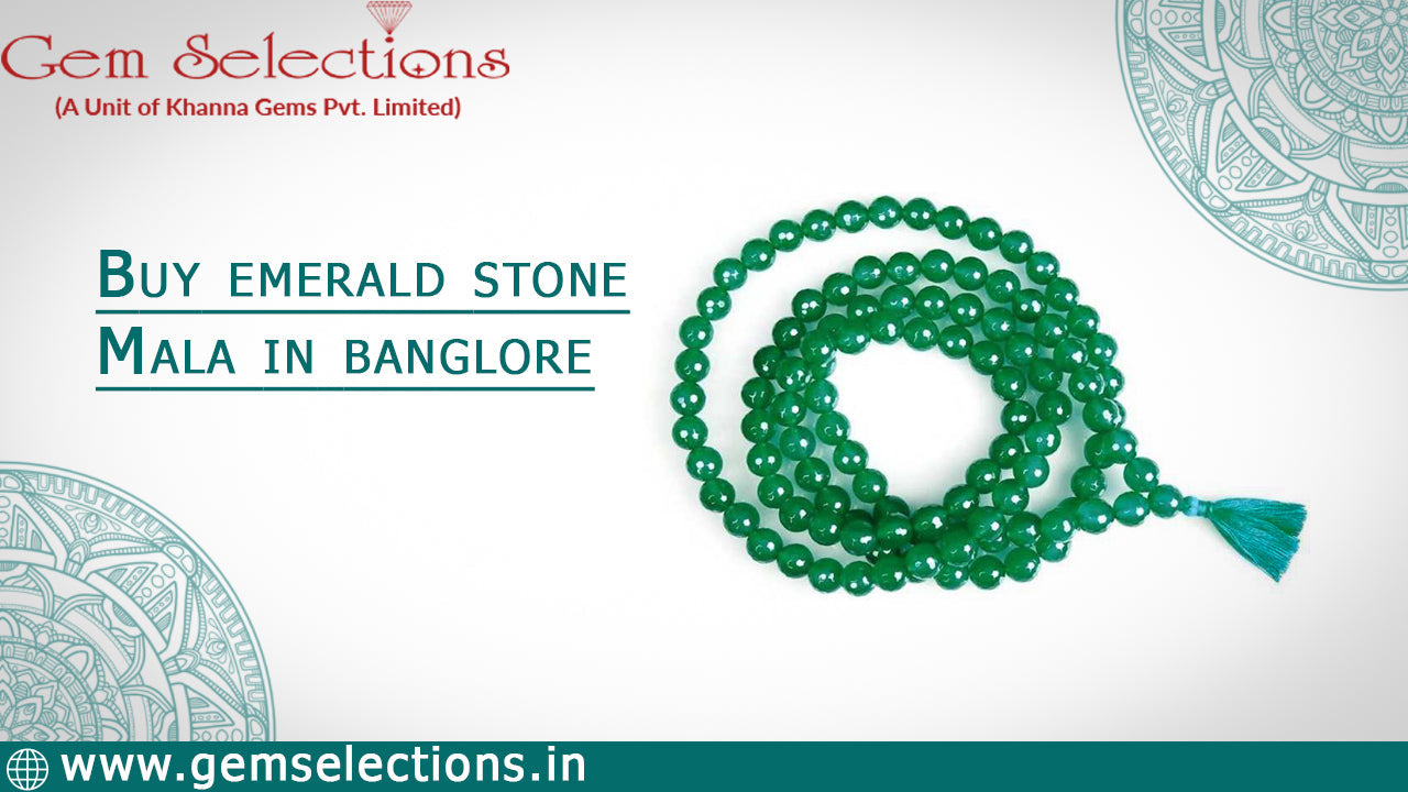 Buy Emerald Stone Mala in Bangalore