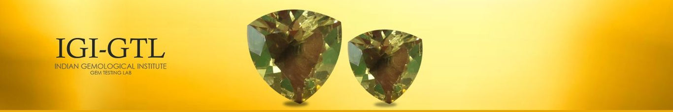 Triangular Golden Topaz