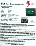 Load image into Gallery viewer, 3.56/CT Natural Emerald Stone With Govt. Lab Certificate  (16650)
