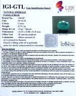 Load image into Gallery viewer, 8.75/CT Natural Panna Stone With Govt. Lab Certificate (4551)
