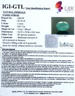 Load image into Gallery viewer, 9.41 Ratti Natural Panna Stone With Govt. Lab Certificate  (2331)
