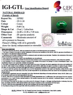 Load image into Gallery viewer, 10.76 Ratti Natural Panna Stone With Govt. Lab Certificate  (3441)
