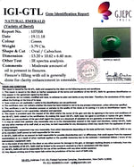 Load image into Gallery viewer, 6.43 Ratti Natural Panna Stone With Govt. Lab Certificate  (3441)
