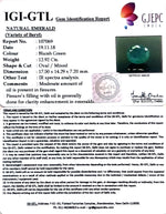 Load image into Gallery viewer, 14.36 Ratti Natural ZAMBIAN Panna Stone With Govt. Lab Certificate  (3441)
