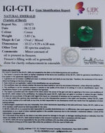 Load image into Gallery viewer, 3.83/CT Natural Emerald Stone With Govt. Lab Certificate  (12210)
