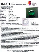 Load image into Gallery viewer, 4.36/CT Natural Emerald Stone With Govt. Lab Certificate  (12210)
