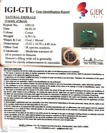 Load image into Gallery viewer, 4.39/CT Natural Panna Stone With Govt. Lab Certificate  (6771)
