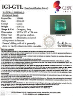 Load image into Gallery viewer, 6.67 Ratti Natural Panna Stone with Govt. Lab Certificate (8991)
