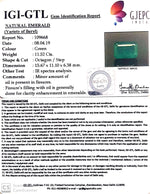 Load image into Gallery viewer, 11.52/CT Natural Emerald with Govt Lab Certificate (8991)
