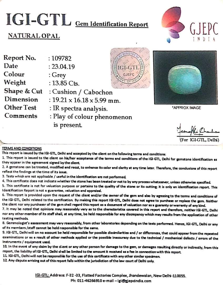 15.39 Ratti Opal With Govt. Lab Certificate-(2331)