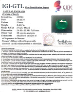 Load image into Gallery viewer, 9.39 Ratti Natural Panna Stone With Govt. Lab Certificate  (34410)
