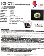 Load image into Gallery viewer, 11.51 Ratti Natural Yellow Sapphire With Govt Lab Certificate-(6771)
