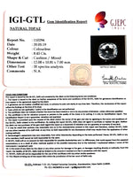 Load image into Gallery viewer, 8.51 Ratti Natural White Topaz  with Govt Lab Certificate - (1665)
