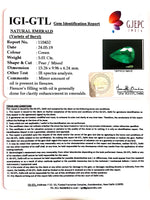 Load image into Gallery viewer, 5.01/CT Natural Emerald Stone With Govt. Lab Certificate  (23310)
