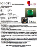 Load image into Gallery viewer, 6.67/CT Natural Emerald Stone with Govt. Lab Certificate (12210)
