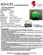 Load image into Gallery viewer, 3.87/CT Natural Panna Stone with Govt. Lab Certificate (4551)
