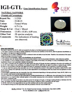 Load image into Gallery viewer, 7.50 Ratti Natural White Sapphire with Govt Lab Certificate - (2331)
