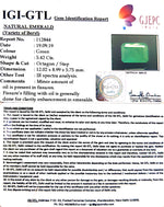 Load image into Gallery viewer, 6.02 Ratti Natural Panna Stone with Govt. Lab Certificate (6771)
