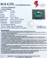 Load image into Gallery viewer, 7.19 Ratti Natural Panna Stone with Govt. Lab Certificate (56610)
