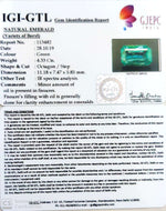 Load image into Gallery viewer, 4.81 Ratti Natural Panna Stone with Govt. Lab Certificate (56610)
