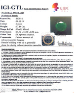 Load image into Gallery viewer, 12.49/CT Natural Emerald Stone With Govt. Lab Certificate  (4551)
