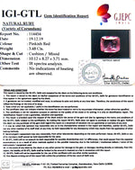 Load image into Gallery viewer, 3.48/CT Natural Mozambique Ruby with Govt Lab Certificate (89910)
