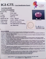 Load image into Gallery viewer, 10.88 Ratti Natural Indian Ruby with Govt. Lab Certificate-(1221)
