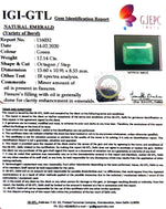 Load image into Gallery viewer, 12.148/CT Natural Panna Stone with Govt. Lab Certificate (4551)
