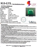 Load image into Gallery viewer, 3.97/CT Natural Panna Stone with Govt. Lab Certificate (4551)
