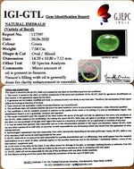 Load image into Gallery viewer, 7.58/CT Natural Emerald Stone With Govt. Lab Certificate  (8991)
