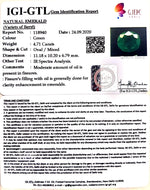 Load image into Gallery viewer, 4.71/CT Natural Emerald Stone With Govt. Lab Certificate  (16650)
