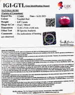 Load image into Gallery viewer, 5.40 Ratti Natural Indian Ruby with Govt. Lab Certificate-(1221)
