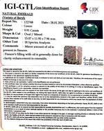 Load image into Gallery viewer, 11.00 Ratti Natural emerald with Govt Lab Certificate-(2331)
