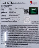 Load image into Gallery viewer, 4.58/CT Natural Emerald Stone With Govt. Lab Certified (12210)
