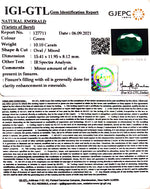 Load image into Gallery viewer, 10.10/CT Natural Panna Stone with Govt. Lab Certified (3441)
