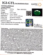 Load image into Gallery viewer, 4.71/CT Natural Panna Stone with Govt. Lab Certified (3441)
