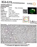 Load image into Gallery viewer, 3.17/CT Natural Panna Stone with Govt. Lab Certificate  (6771)
