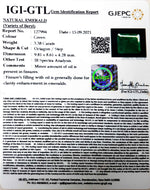 Load image into Gallery viewer, 3.38/CT Natural Panna Stone with Govt. Lab Certified (3441)
