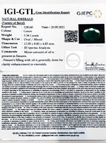 Load image into Gallery viewer, 3.34/CT Natural Panna Stone with Govt. Lab Certified (3441)
