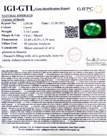 Load image into Gallery viewer, 3.16/CT Natural Panna Stone with Govt. Lab Certificate  (6771)
