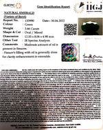 Load image into Gallery viewer, 4.06 Ratti Natural Panna stone with Govt. Lab Certified-3441
