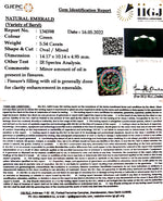 Load image into Gallery viewer, 5.54/CT Natural Panna Stone with Govt. Lab Certificate-12210
