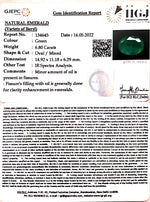 Load image into Gallery viewer, 3.92/CT Natural Panna Stone with Govt. Lab Certified-12210
