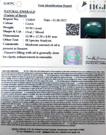 Load image into Gallery viewer, 10.94/CT Natural Panna Stone with Govt. Lab Certified-3441
