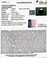 Load image into Gallery viewer, 2.83/CT Natural Panna Stone with Govt. Lab Certified-3441
