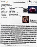 Load image into Gallery viewer, 8.53/CT Natural Indian Ruby with Govt. Lab Certificate-2331
