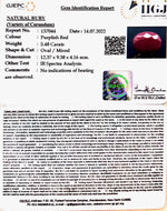 Load image into Gallery viewer, 5.48/CT Natural Indian Ruby with Govt. Lab Certificate-2331
