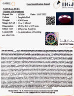 Load image into Gallery viewer, 6.58/CT Natural Neo Burma Ruby with Govt. Lab Certificate-4551
